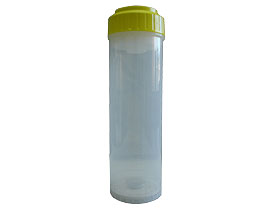10" Transparent Empty Shell (Yellow Cap)