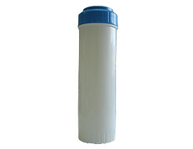 10" White Empty Shell (Blue Cap)