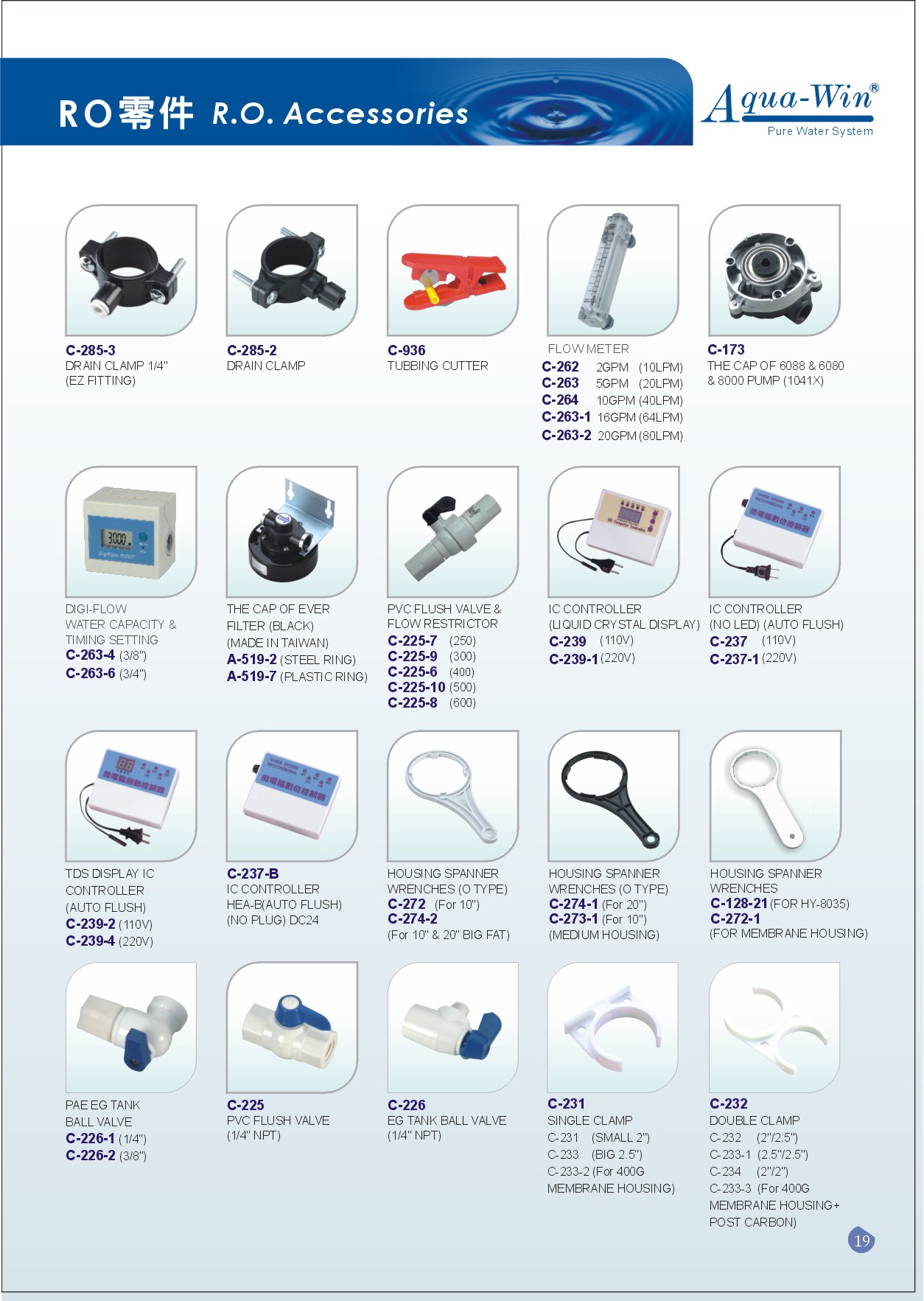 RO Accessories, RO System Parts, Reverse Osmosis Accessories
