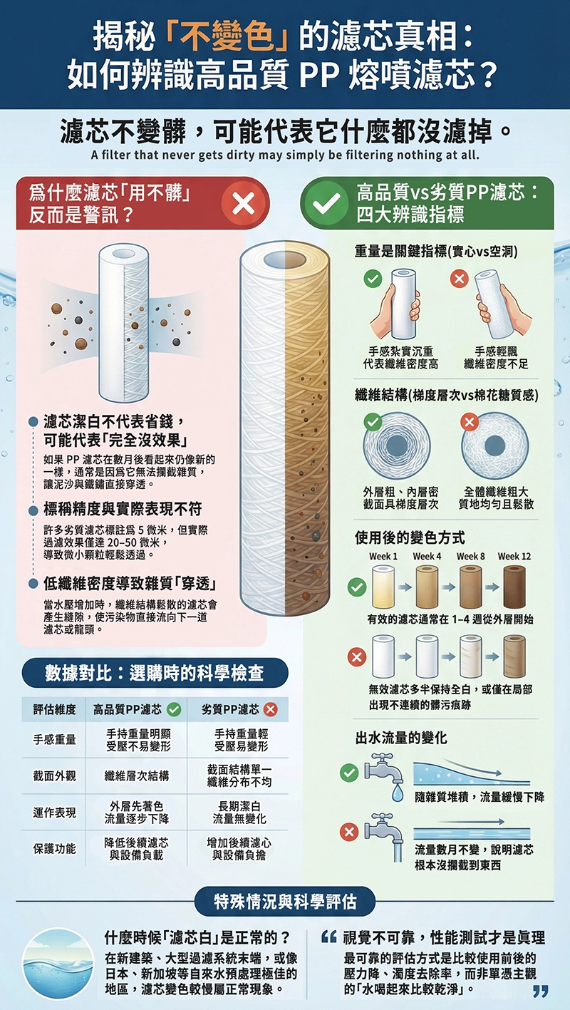 PP濾心品質如何鑑定