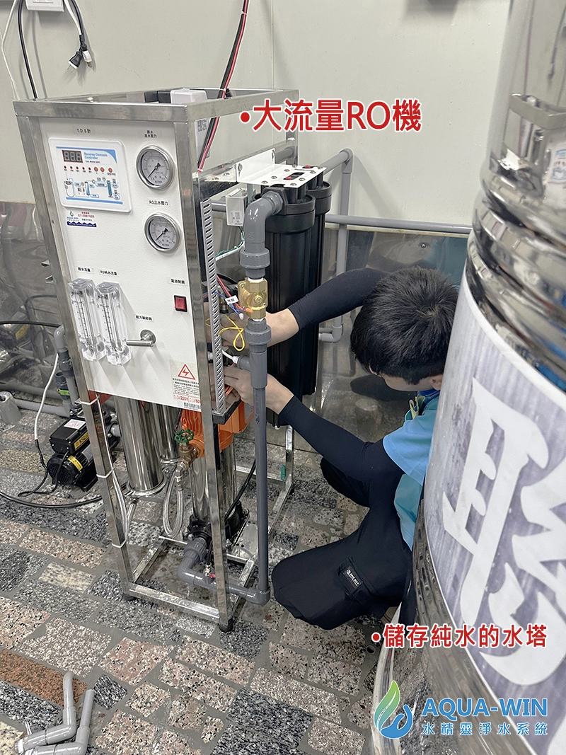 Large RO water purifier installation