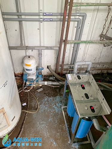 屏東市工廠 15吋大胖二道過濾器安裝