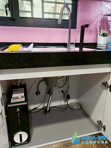 台中南區 AW-600 黑款淨熱一體機安裝