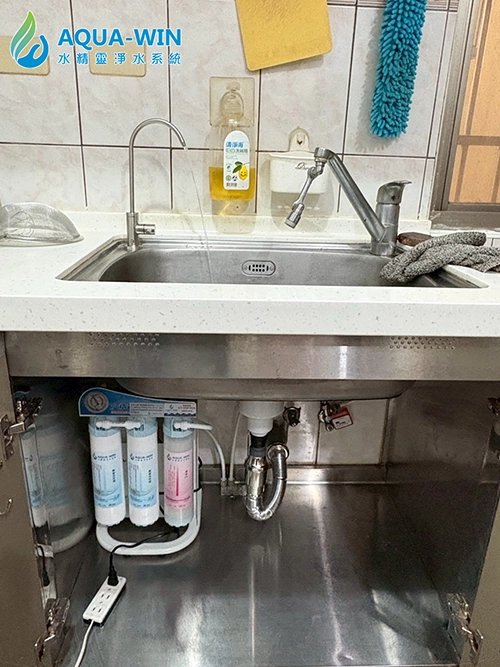 宜蘭市HY-6500免桶直出卡式RO純水機廚下淨水器安裝案例