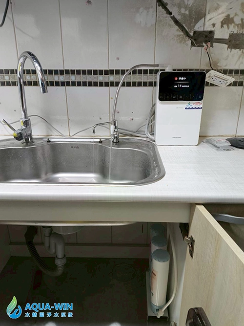 高雄三民電解水機淨水器廚下淨水設備安裝案例