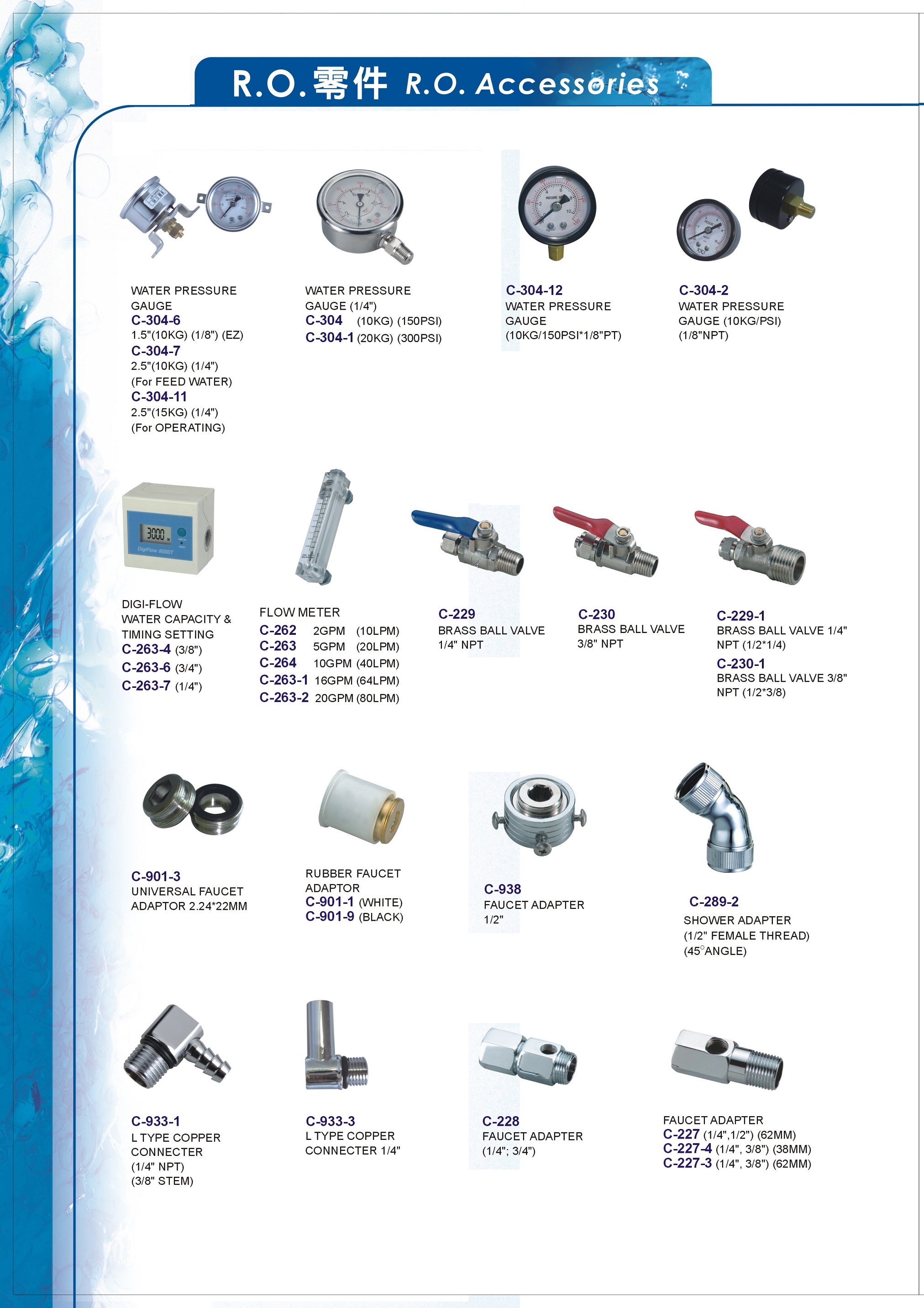 Ro Accessories Ro System Parts Reverse Osmosis Accessories