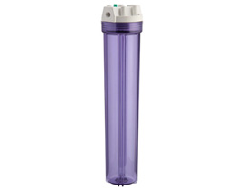 20 Filter Transparent Housing (White Cap)