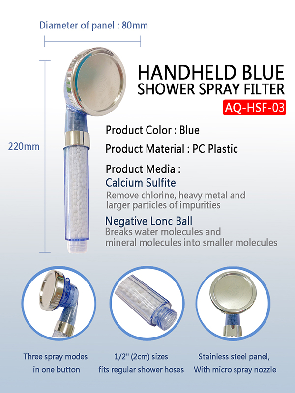 water filter shower head