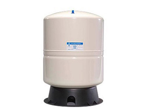 11 GAL White and Steel Storage Tank