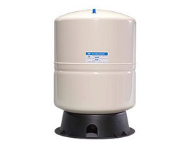 11 GAL White and Steel Storage Tank