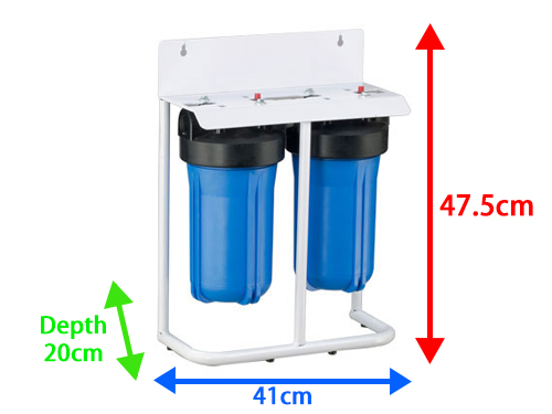 10" Big Blue whole House Stand Type 2-Stage Water Purifier